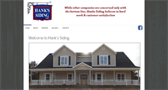 Desktop Screenshot of hankssiding.com